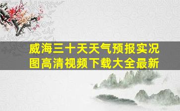 威海三十天天气预报实况图高清视频下载大全最新