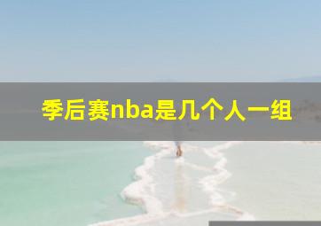 季后赛nba是几个人一组