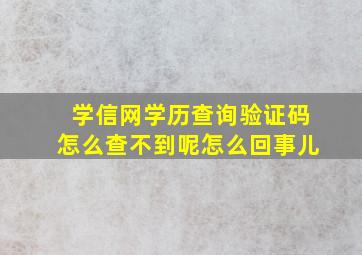 学信网学历查询验证码怎么查不到呢怎么回事儿