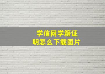 学信网学籍证明怎么下载图片