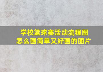 学校篮球赛活动流程图怎么画简单又好画的图片