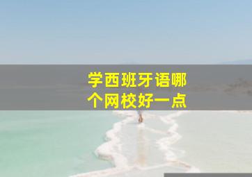 学西班牙语哪个网校好一点