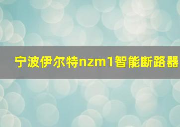 宁波伊尔特nzm1智能断路器