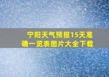 宁阳天气预报15天准确一览表图片大全下载