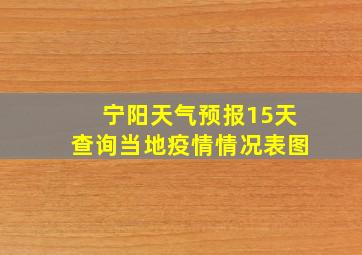 宁阳天气预报15天查询当地疫情情况表图