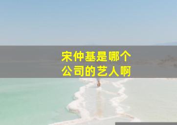 宋仲基是哪个公司的艺人啊