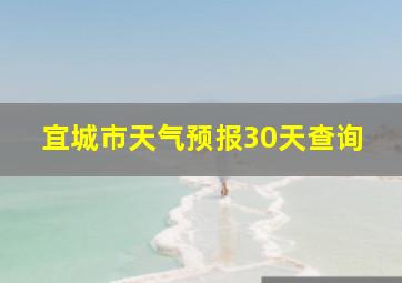 宜城市天气预报30天查询