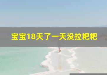 宝宝18天了一天没拉粑粑