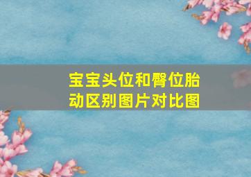 宝宝头位和臀位胎动区别图片对比图