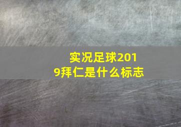 实况足球2019拜仁是什么标志