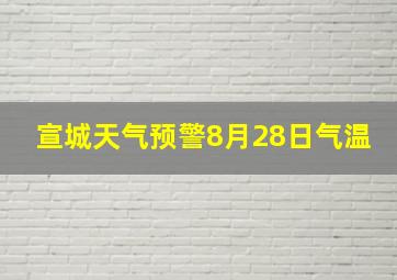 宣城天气预警8月28日气温