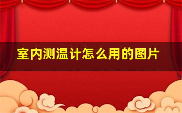 室内测温计怎么用的图片