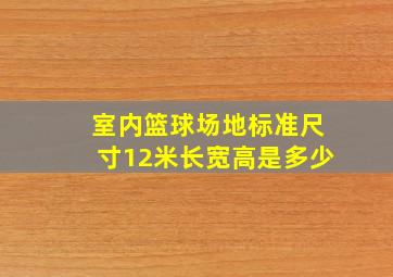 室内篮球场地标准尺寸12米长宽高是多少