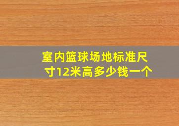 室内篮球场地标准尺寸12米高多少钱一个