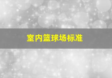 室内篮球场标准