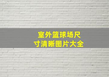 室外篮球场尺寸清晰图片大全