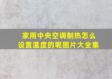 家用中央空调制热怎么设置温度的呢图片大全集