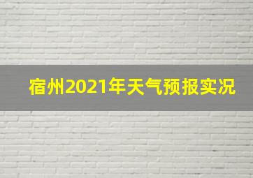 宿州2021年天气预报实况