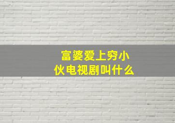 富婆爱上穷小伙电视剧叫什么