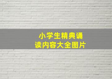 小学生精典诵读内容大全图片