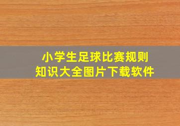 小学生足球比赛规则知识大全图片下载软件