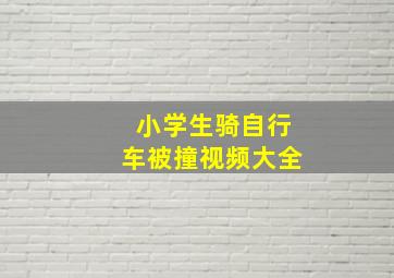 小学生骑自行车被撞视频大全