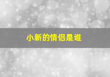 小新的情侣是谁