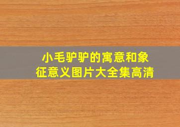 小毛驴驴的寓意和象征意义图片大全集高清