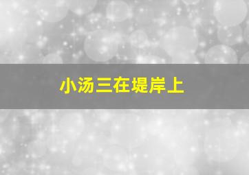 小汤三在堤岸上