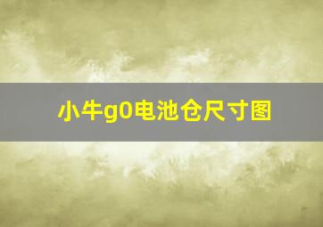 小牛g0电池仓尺寸图