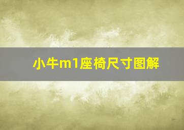 小牛m1座椅尺寸图解