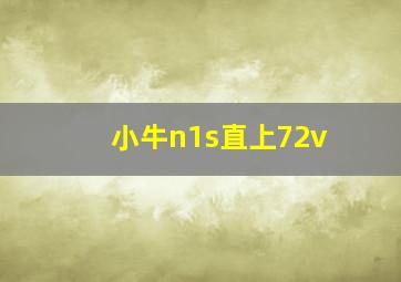 小牛n1s直上72v