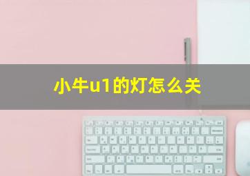 小牛u1的灯怎么关