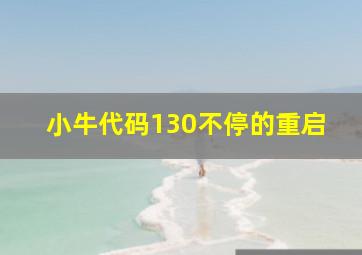 小牛代码130不停的重启