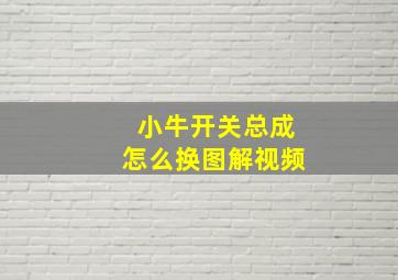 小牛开关总成怎么换图解视频