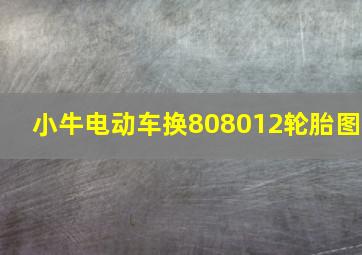 小牛电动车换808012轮胎图