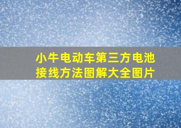 小牛电动车第三方电池接线方法图解大全图片