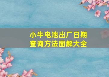 小牛电池出厂日期查询方法图解大全