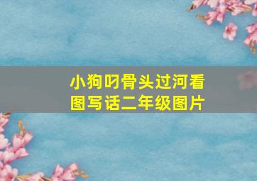 小狗叼骨头过河看图写话二年级图片