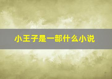 小王子是一部什么小说