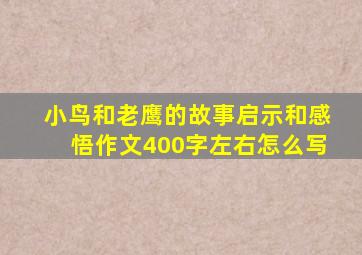 小鸟和老鹰的故事启示和感悟作文400字左右怎么写