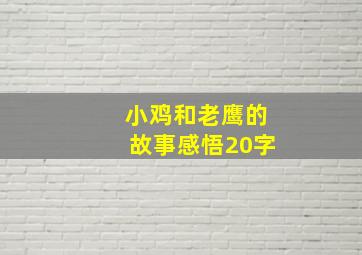 小鸡和老鹰的故事感悟20字