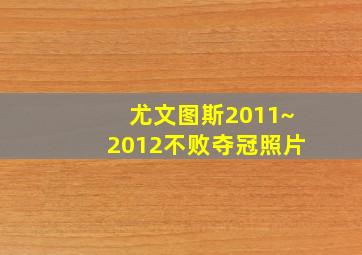 尤文图斯2011~2012不败夺冠照片