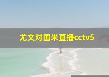 尤文对国米直播cctv5