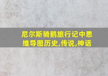 尼尔斯骑鹅旅行记中思维导图历史,传说,神话