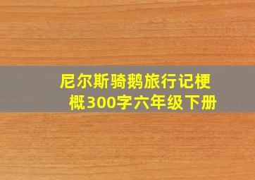 尼尔斯骑鹅旅行记梗概300字六年级下册