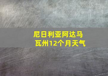 尼日利亚阿达马瓦州12个月天气