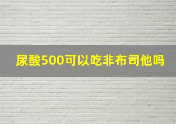 尿酸500可以吃非布司他吗