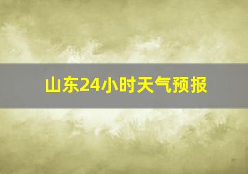 山东24小时天气预报