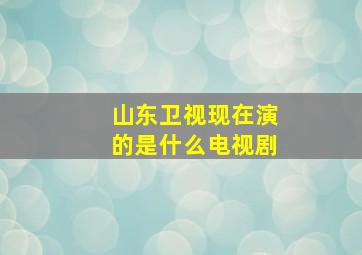 山东卫视现在演的是什么电视剧